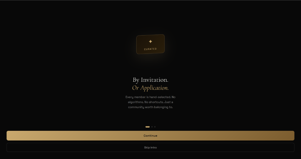 Obsidian Private Membership Live Interface